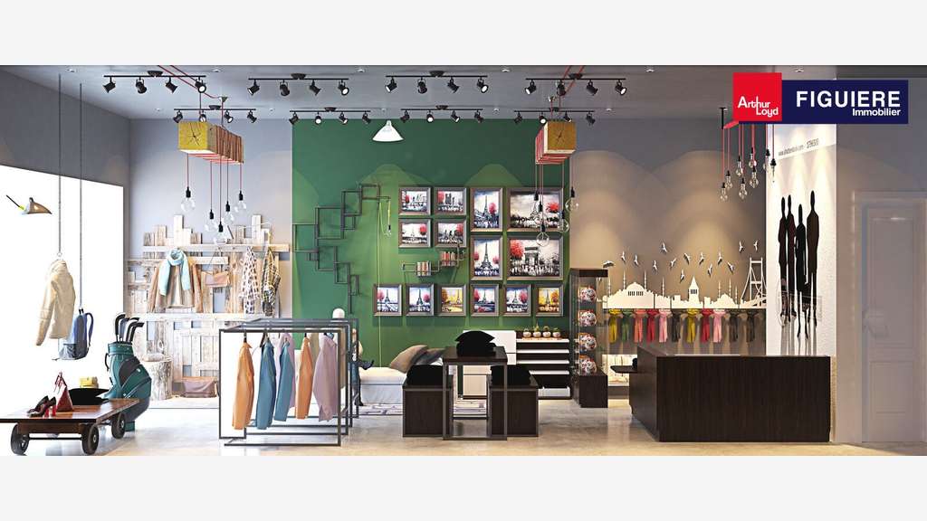 Local 354m² à louer avec grande vitrine à Salon