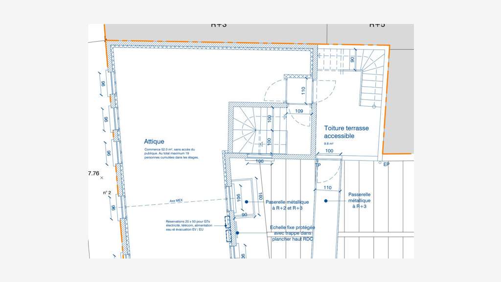 Plateau bureaux avec rooftoop hypercentre Sceaux