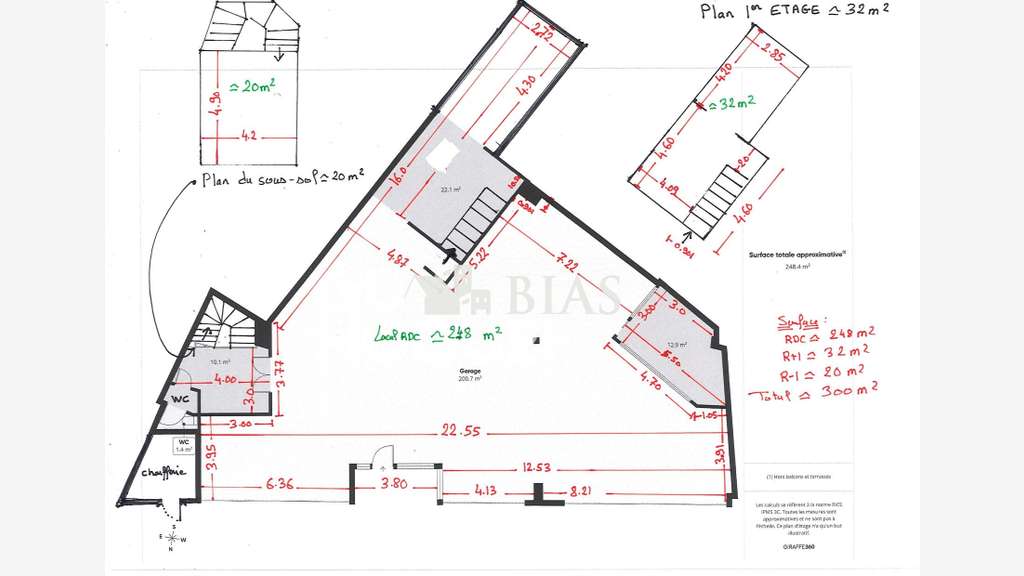 Local commercial 290m² à louer à Rouen Rive Gauche