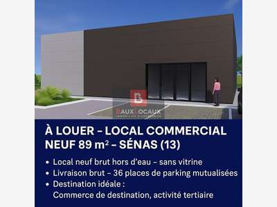 Local commercial neuf 89m² à louer à Sénas A7/RN7