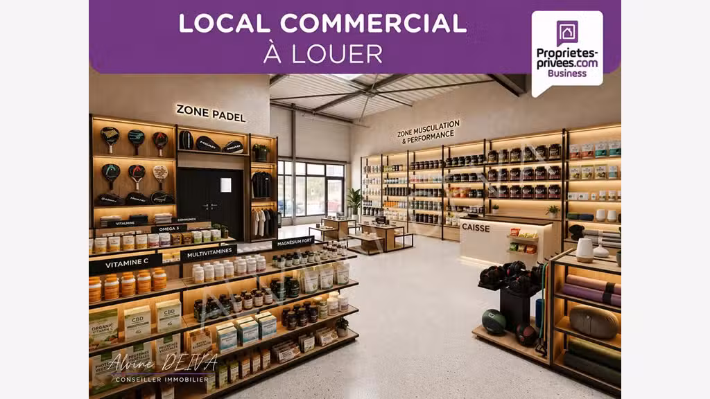Location local commercial 112m² ZAC Senlis