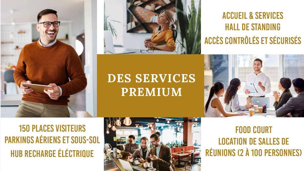 2 surfaces commerciales 191m² à louer à Serris