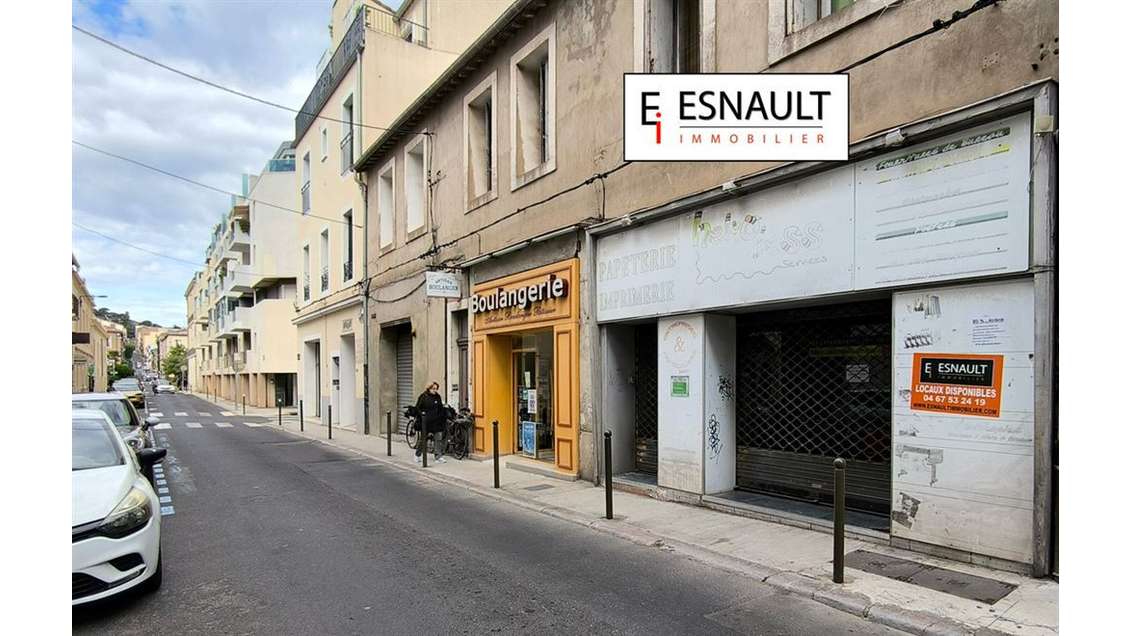 Local commercial 130m² à louer gare de Sète