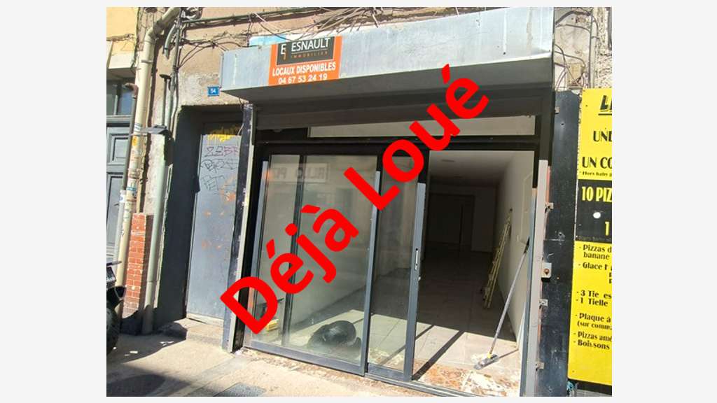Location commerce 33m² petite restauration à Sète