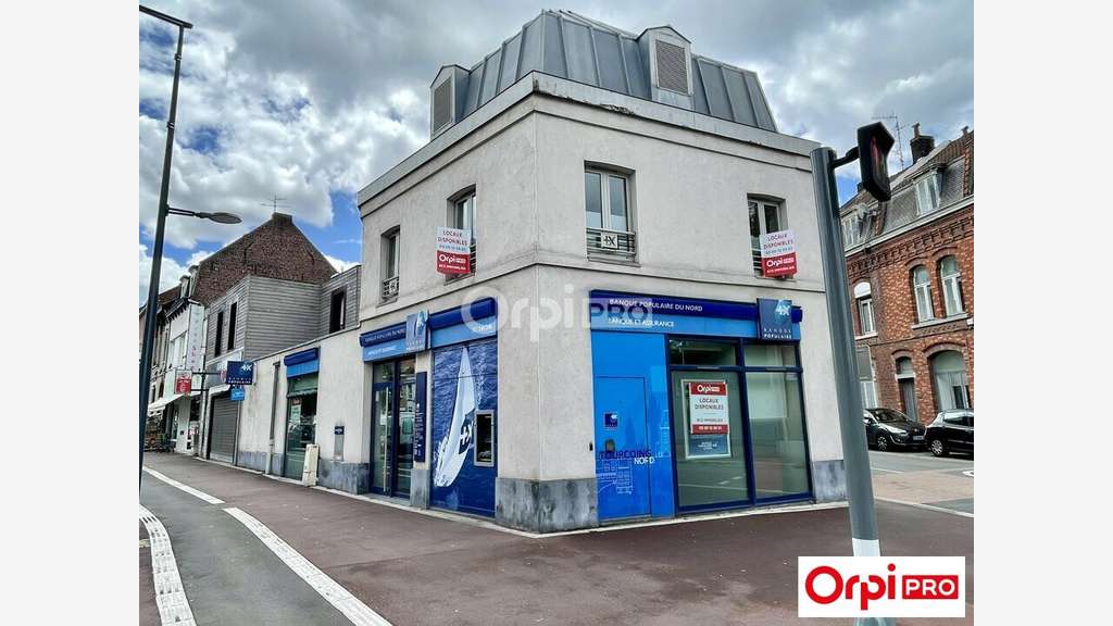 A louer local commercial 140m² à Tourcoing (59200)