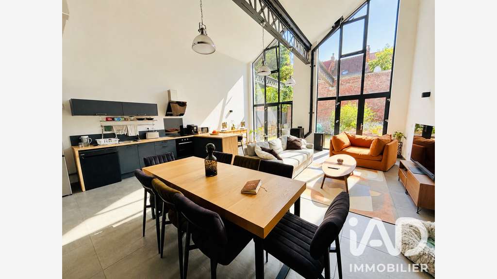 A louer Loft de 147m² à Tourcoing Blanche Porte