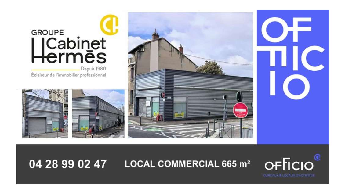 Location local commercial 665m² Valence empl N°1