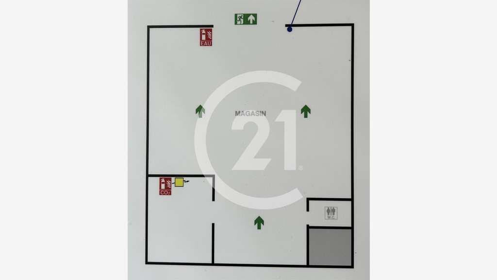 Local commercial 60m² en angle à louer à Valence