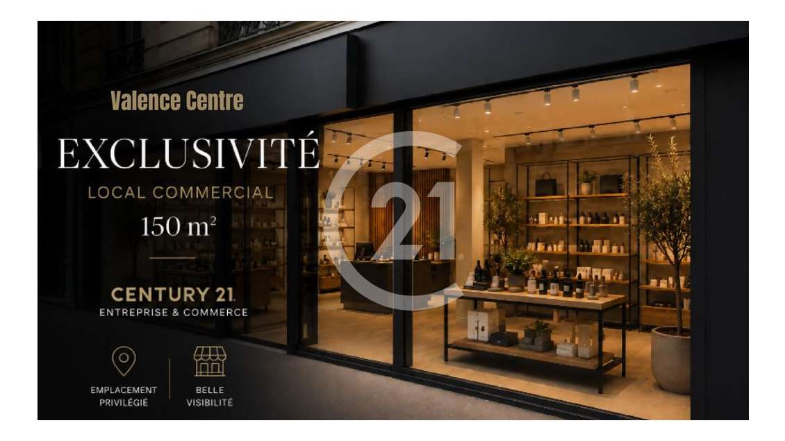 EXCLUSIVITÉ A LOUER Valence. Local commercial de