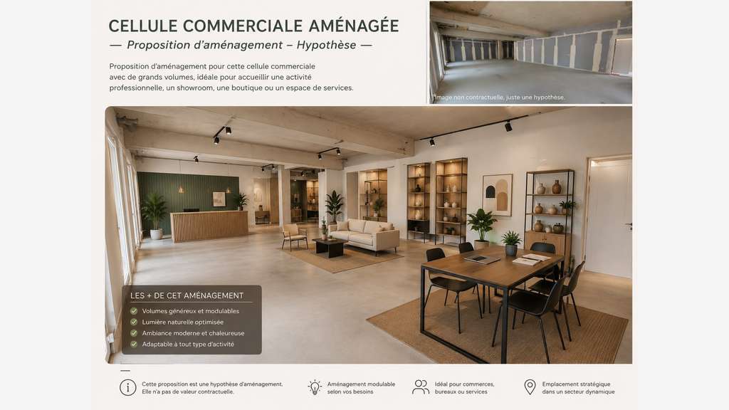 Loue local commercial neuf de 85m² à Vannes