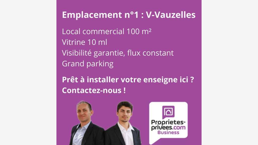 A louer local 100m² empl N°1 à Varennes-Vauzelles