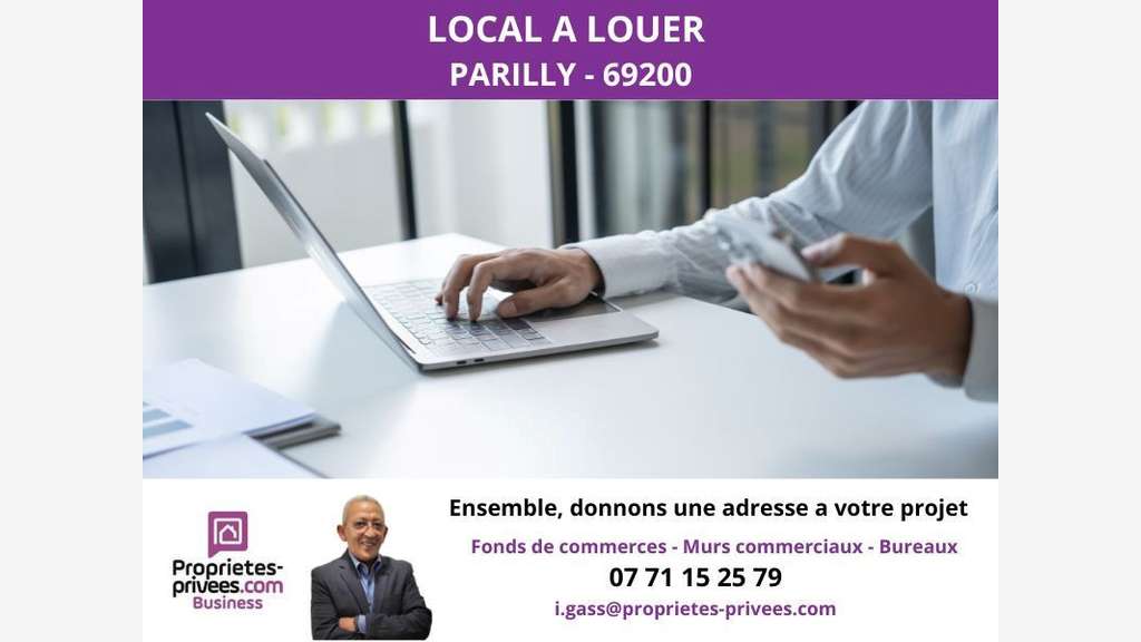 A louer local 100m² métro Parilly à Vénissieux