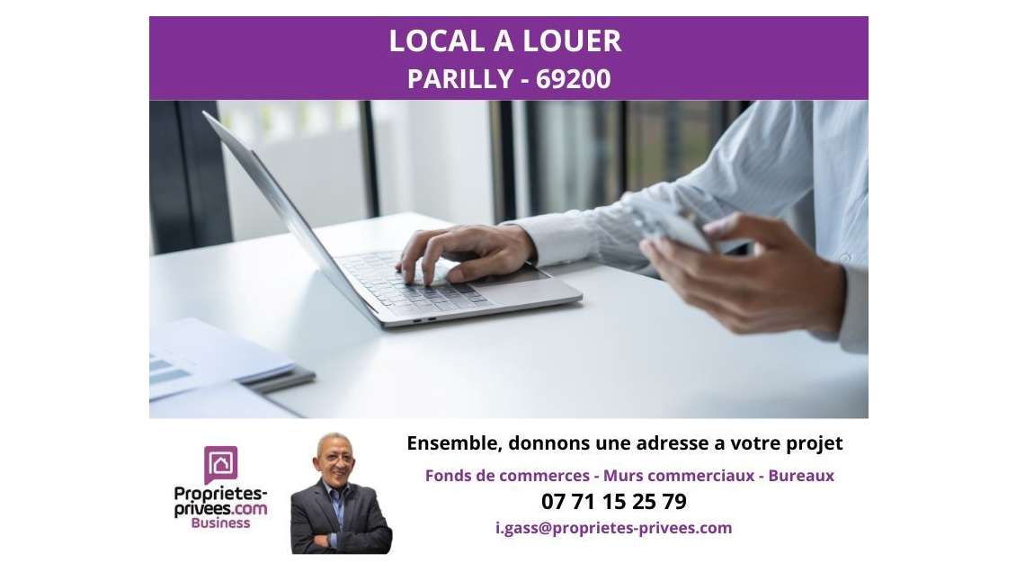 A louer local 100m² métro Parilly à Vénissieux