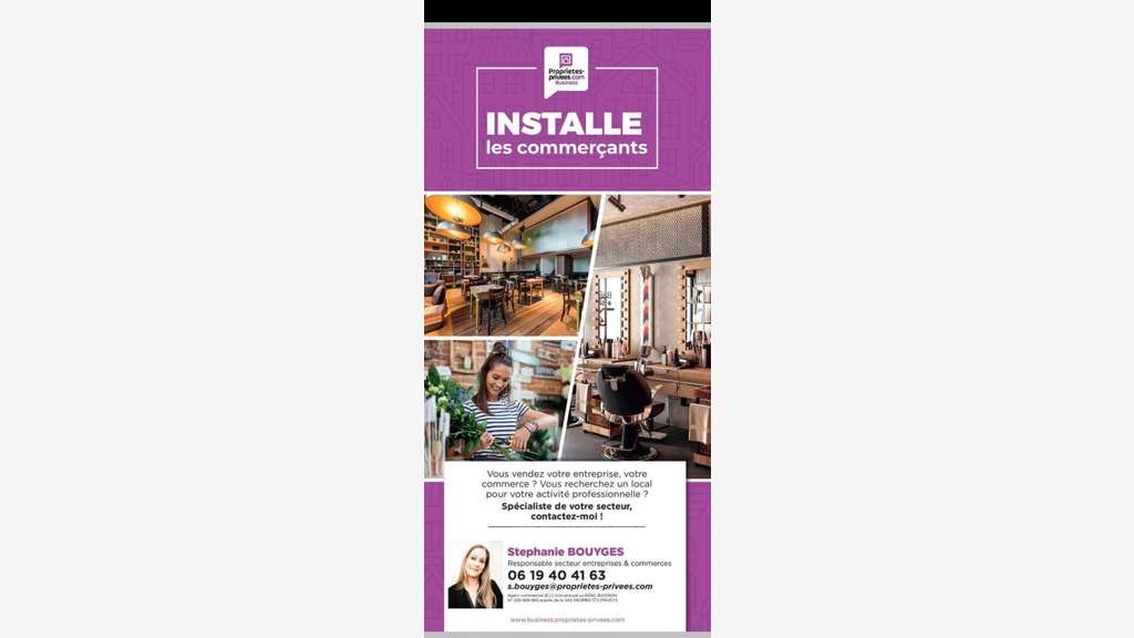 Local commercial 100m² à Montigny le Bretonneux