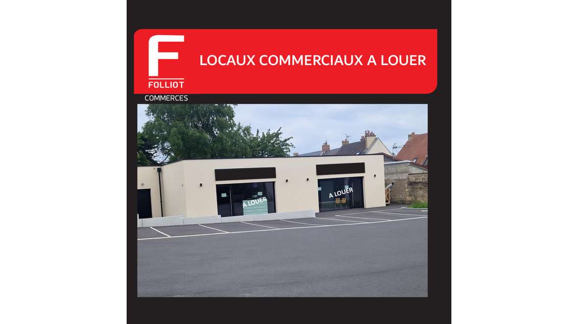 A louer locaux commerciaux neufs 90m² à Verson