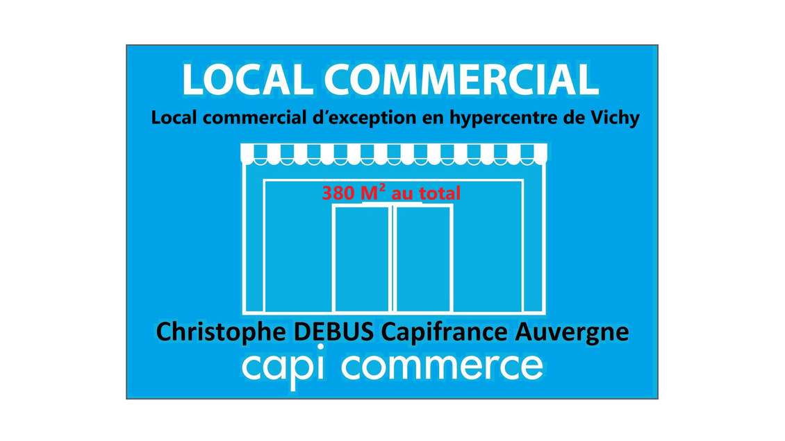 A louer local d'exception 380m² hypercentre Vichy