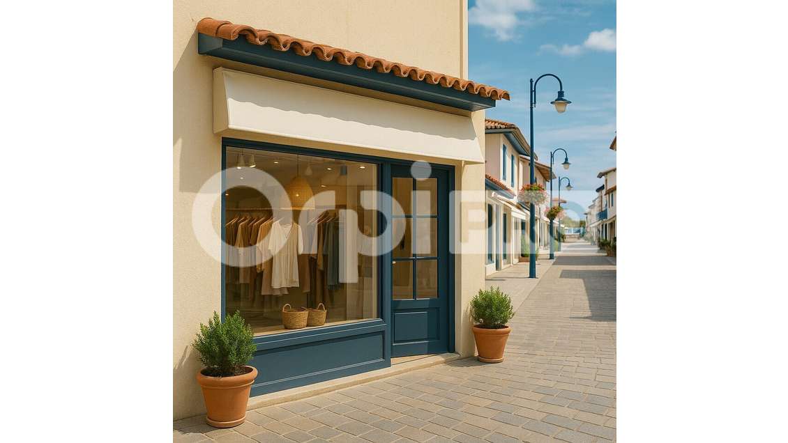 Local 40m² à louer rue piétonne de Vieux-Boucau