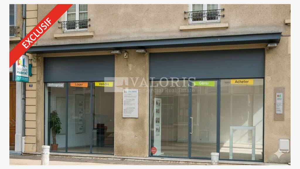 A louer local commercial 195m² Villefranche centre
