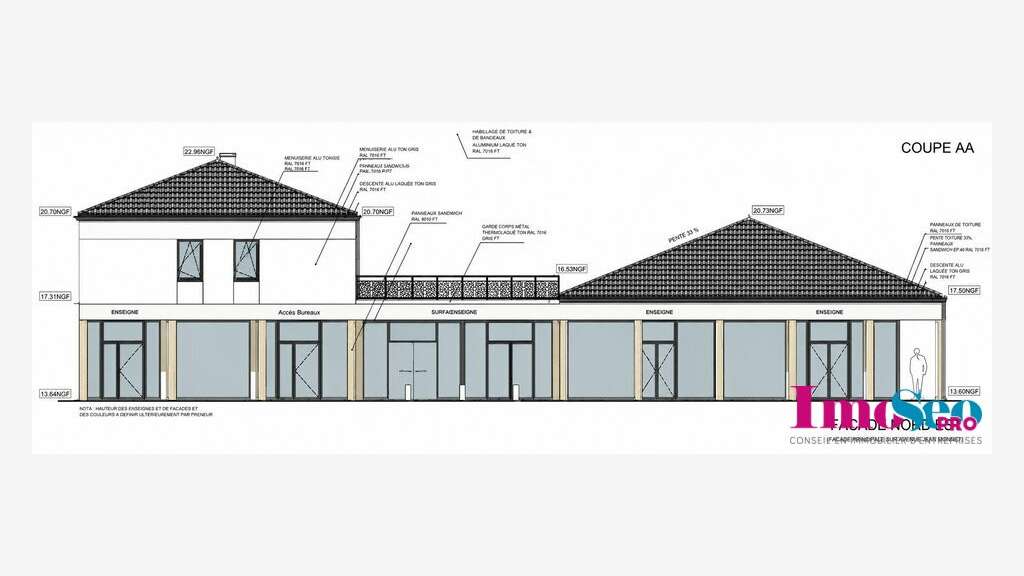 Local commercial 23m² à louer à Villenave-d'Ornon