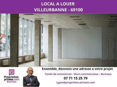 69100 VILLEURBANNE - Local commercial 150 m², 
