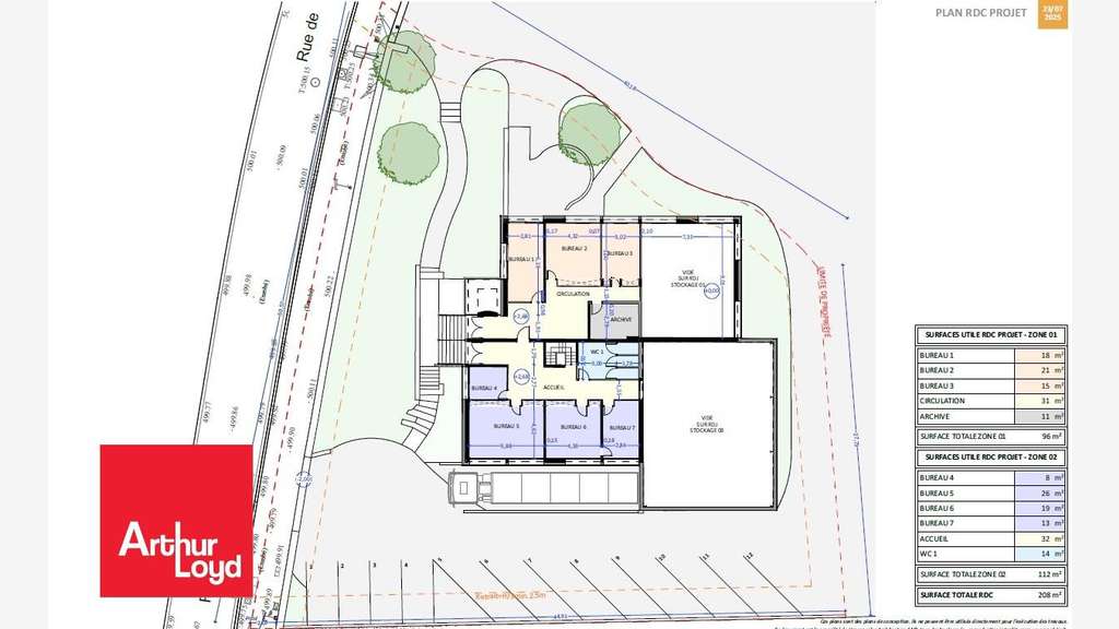A louer bâtiment indépendant 640m² à Villiers