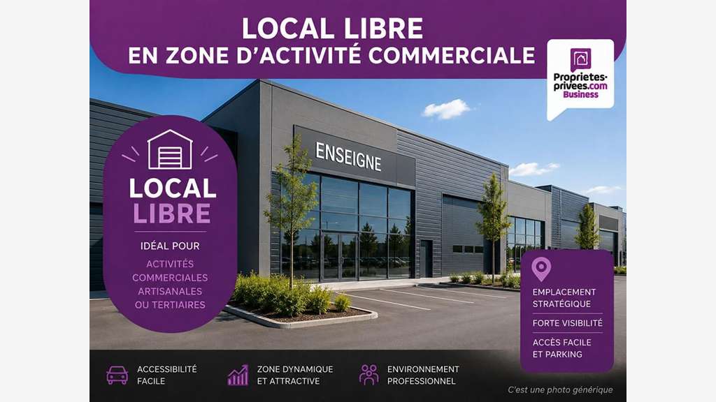 A louer local commercial brut 300m² à Metz Woippy