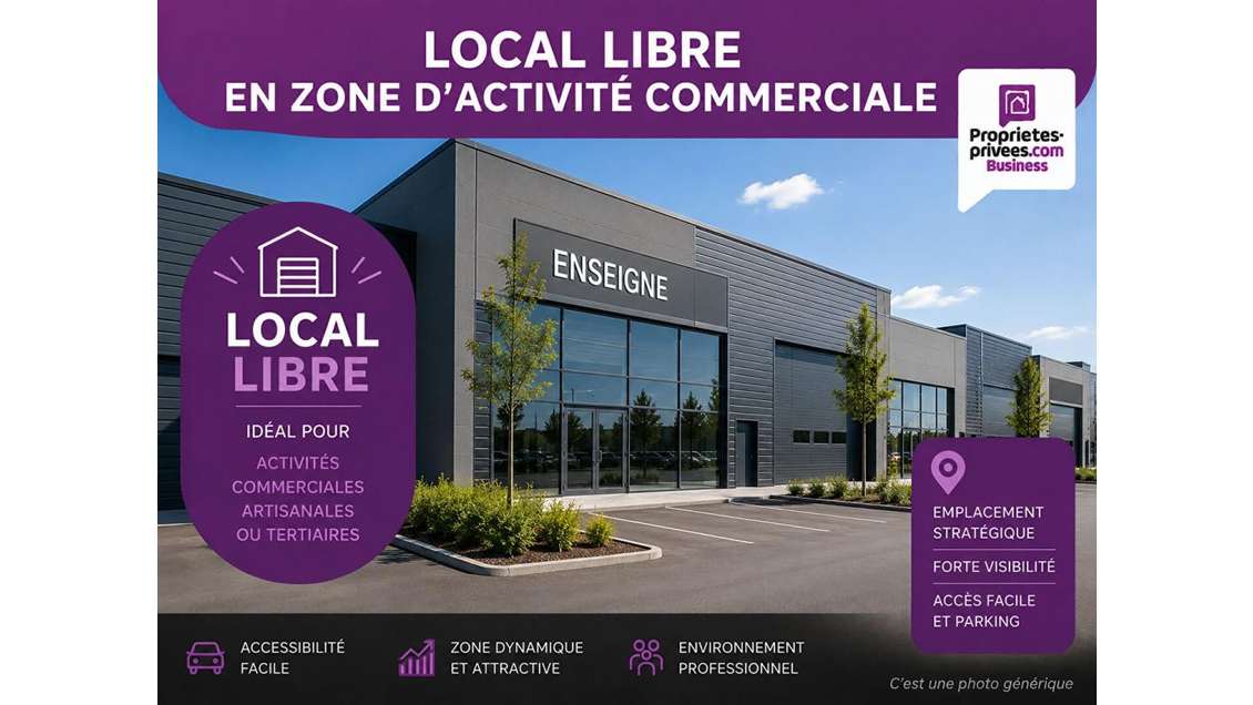 A louer local commercial brut 300m² à Metz Woippy