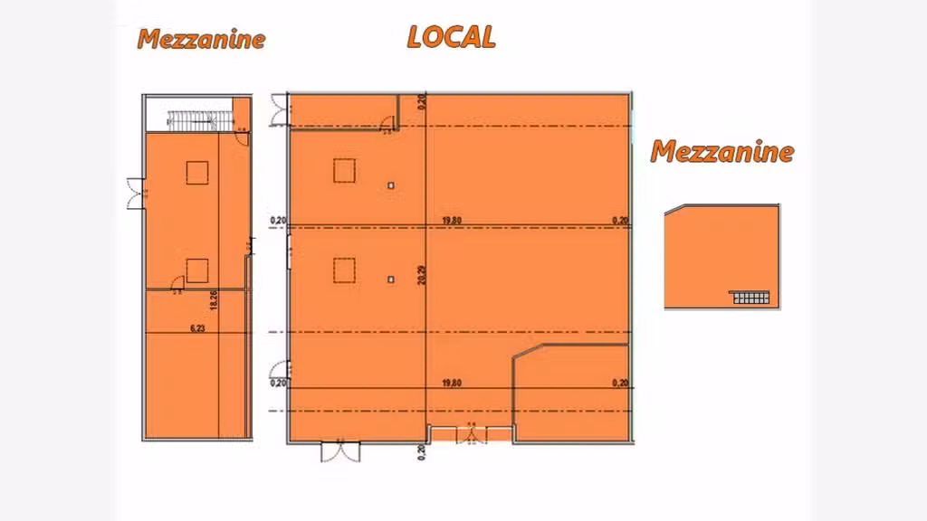 Local commercial 420m² à louer à Plan de Campagne