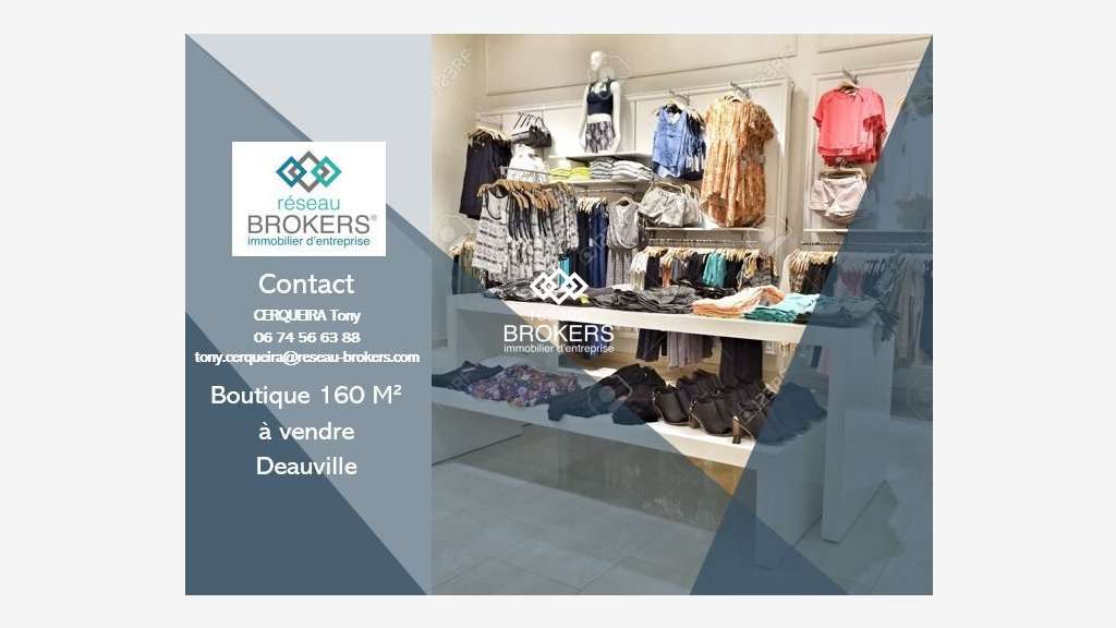 A louer local commercial 160m² centre de Deauville