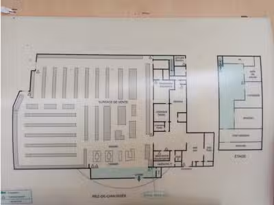 Location grand local 1650m² centre bourg Châlus