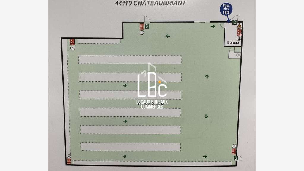 A louer local 709m² à Châteaubriant ZA Horizon