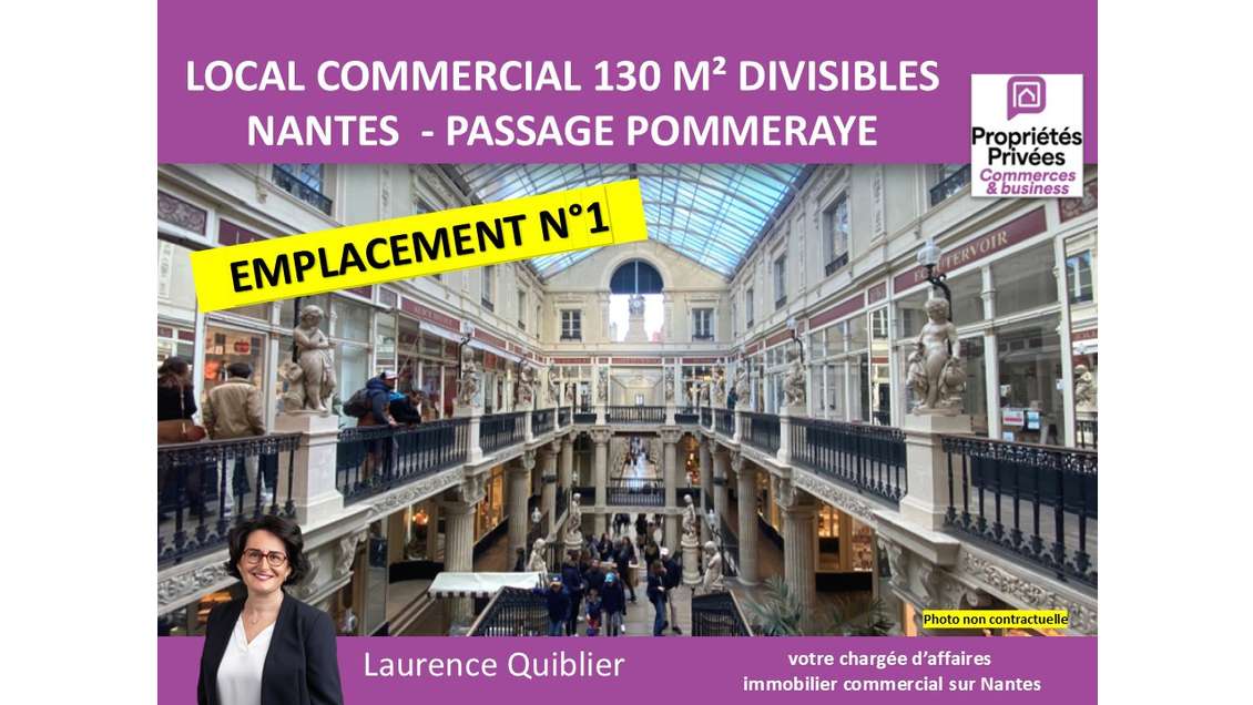 A louer local 90m² Nantes empl N°1 Crébillon 