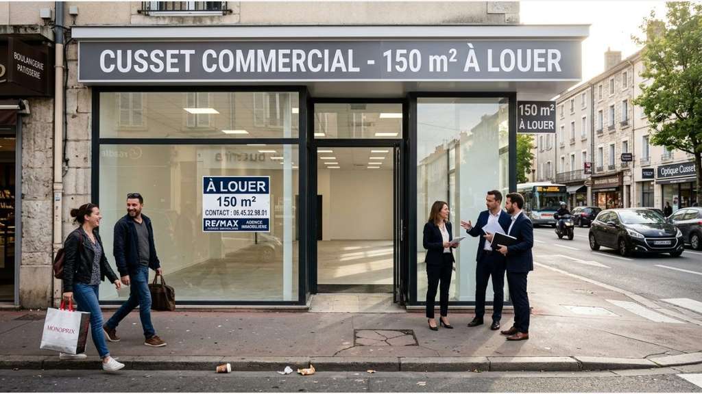 Local neuf 150m² à louer empl stratégique à Cusset