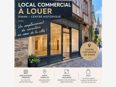 A louer local commercial centre historique Dinan