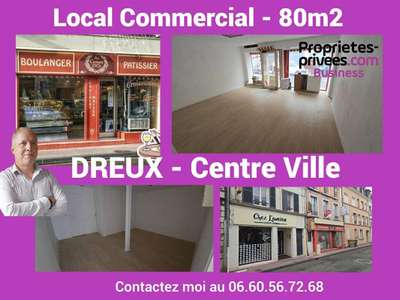 Location local commercial 80m² à Dreux centre