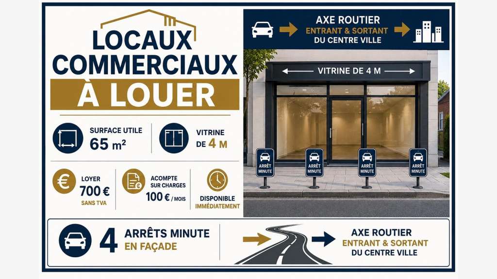 Local à louer proche centre-ville La Roche-sur-Yon