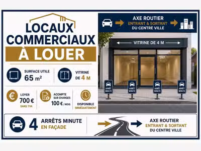 Local à louer proche centre-ville La Roche-sur-Yon