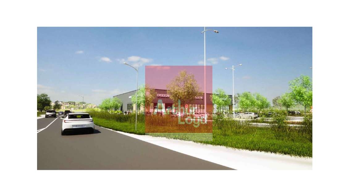 A louer local commercial 292m² à Estillac ZAE  