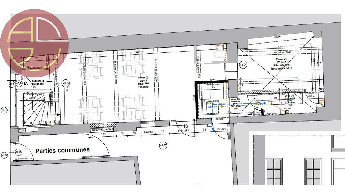 A louer local commercial 95m² à Toulouse Carmes