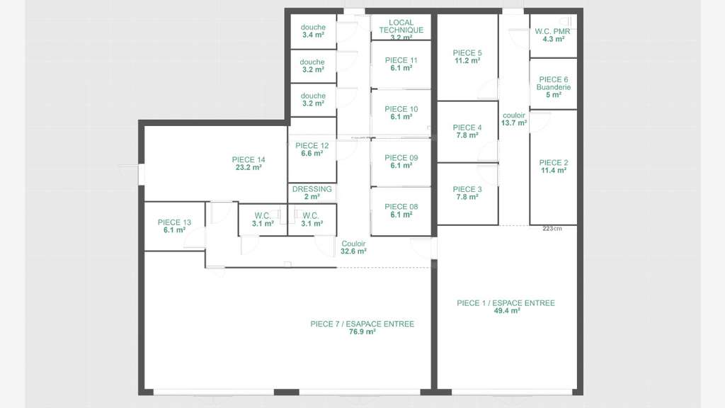 A louer local commercial récent 323m² à Jarry