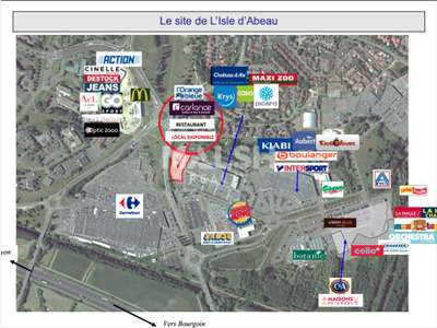 A louer local commercial de 236m² à L'isle-d'Abeau