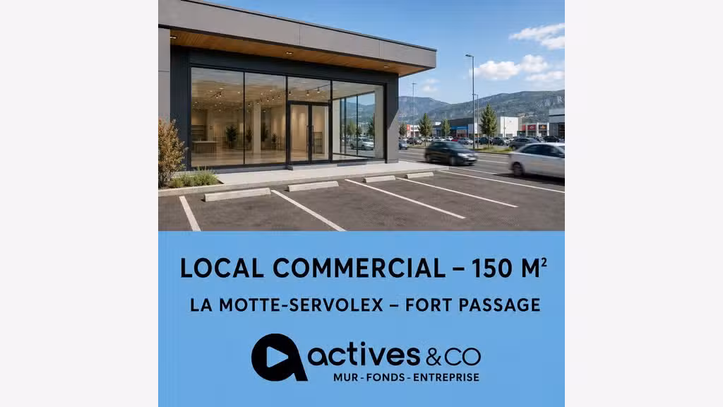 A LOUER LOCAL COMMERCIAL 150M2 LA MOTTE SERVOLEX