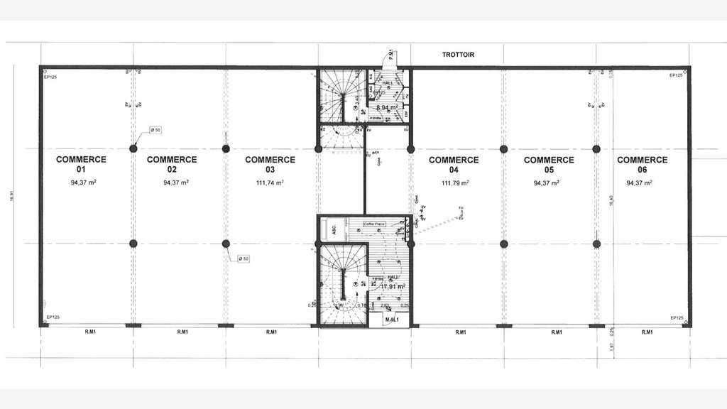 Loue local commercial 300m² parking Le Lamentin