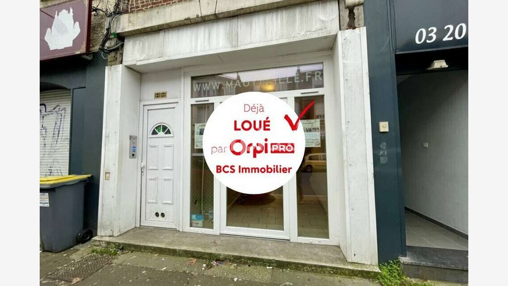 A louer local commercial 37m² à Lille Lomme