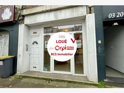 A louer local commercial 37m² à Lille Lomme