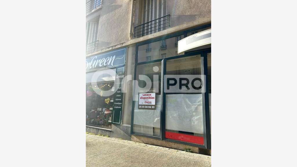 A louer local commercial 70m² à Limoges centre