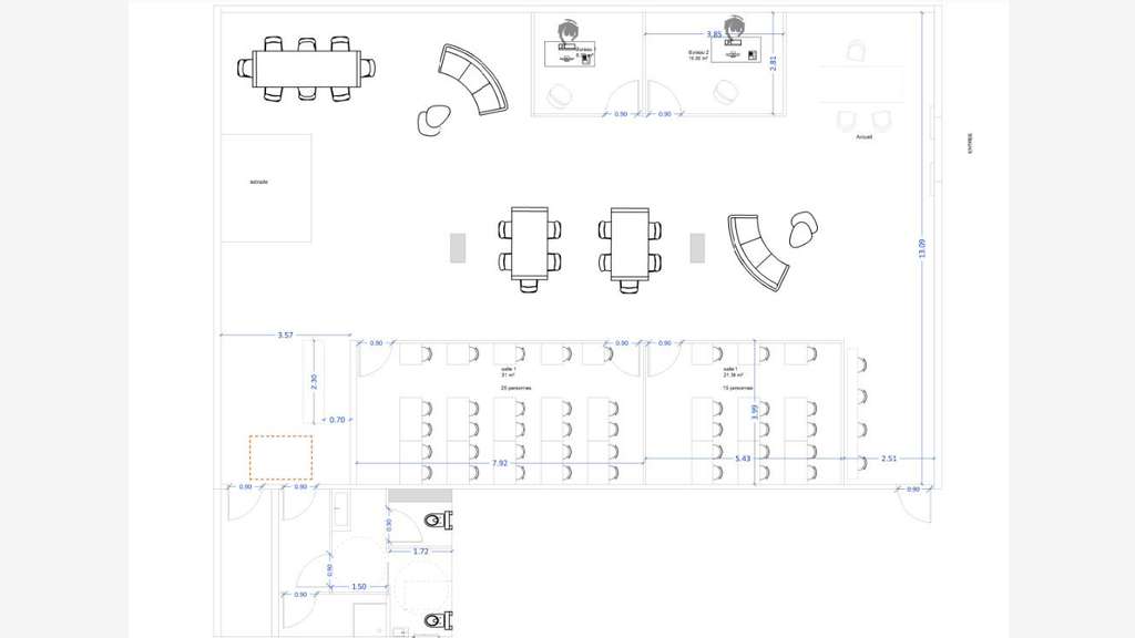 Location local commercial 290m² Lyon 2 Confluence