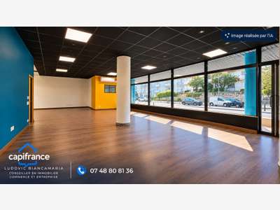 Local 88m² à louer à Lyon 9eme rue Marietton