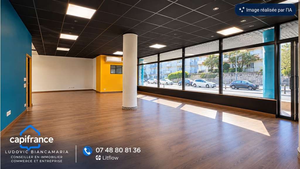 Local 88m² à louer à Lyon 9eme rue Marietton