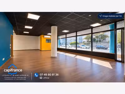 Local 88m² à louer à Lyon 9eme rue Marietton